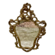 Antique vintage gilded wooden baroque mirror