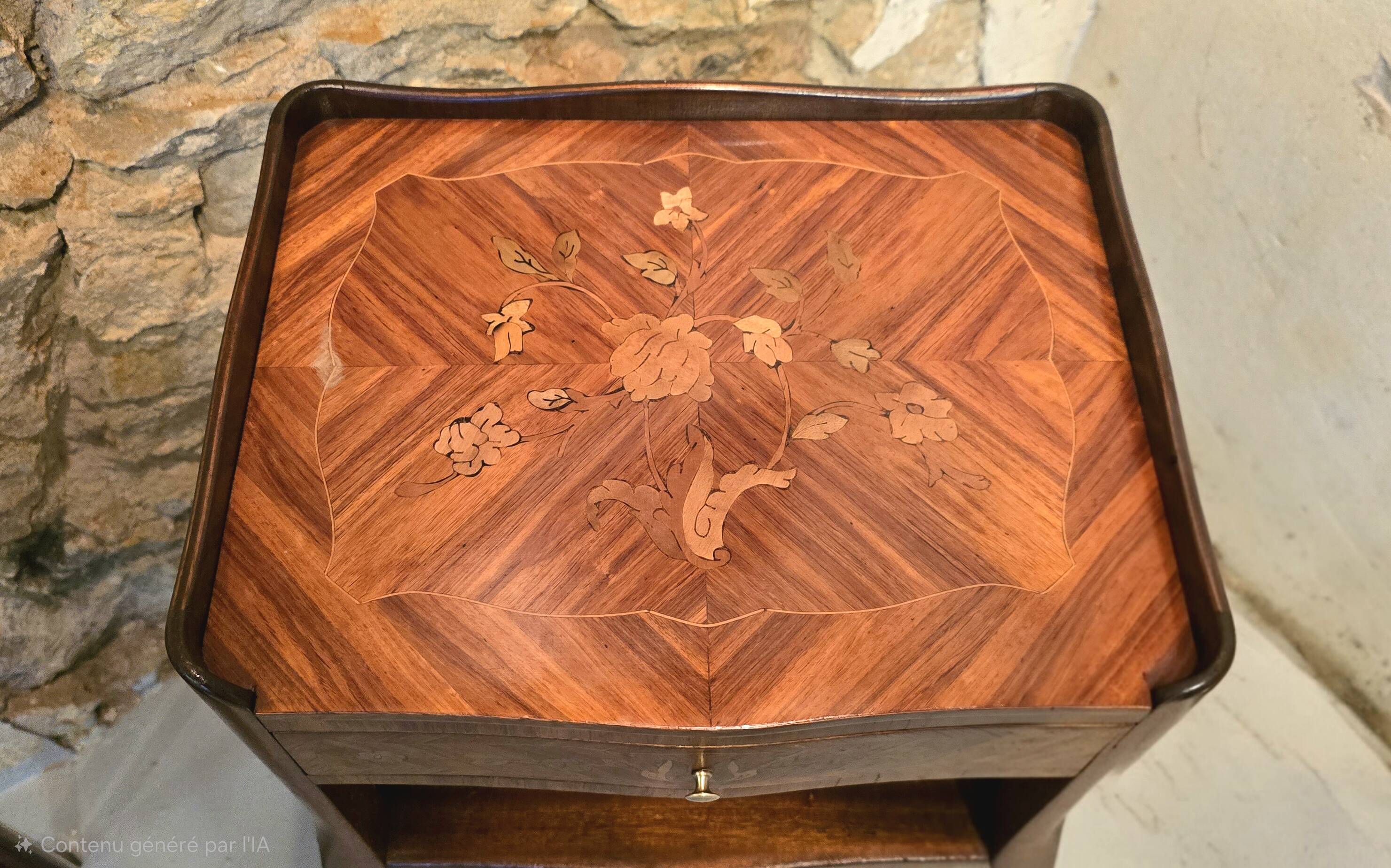 Pair of Louis XV style bedside tables
