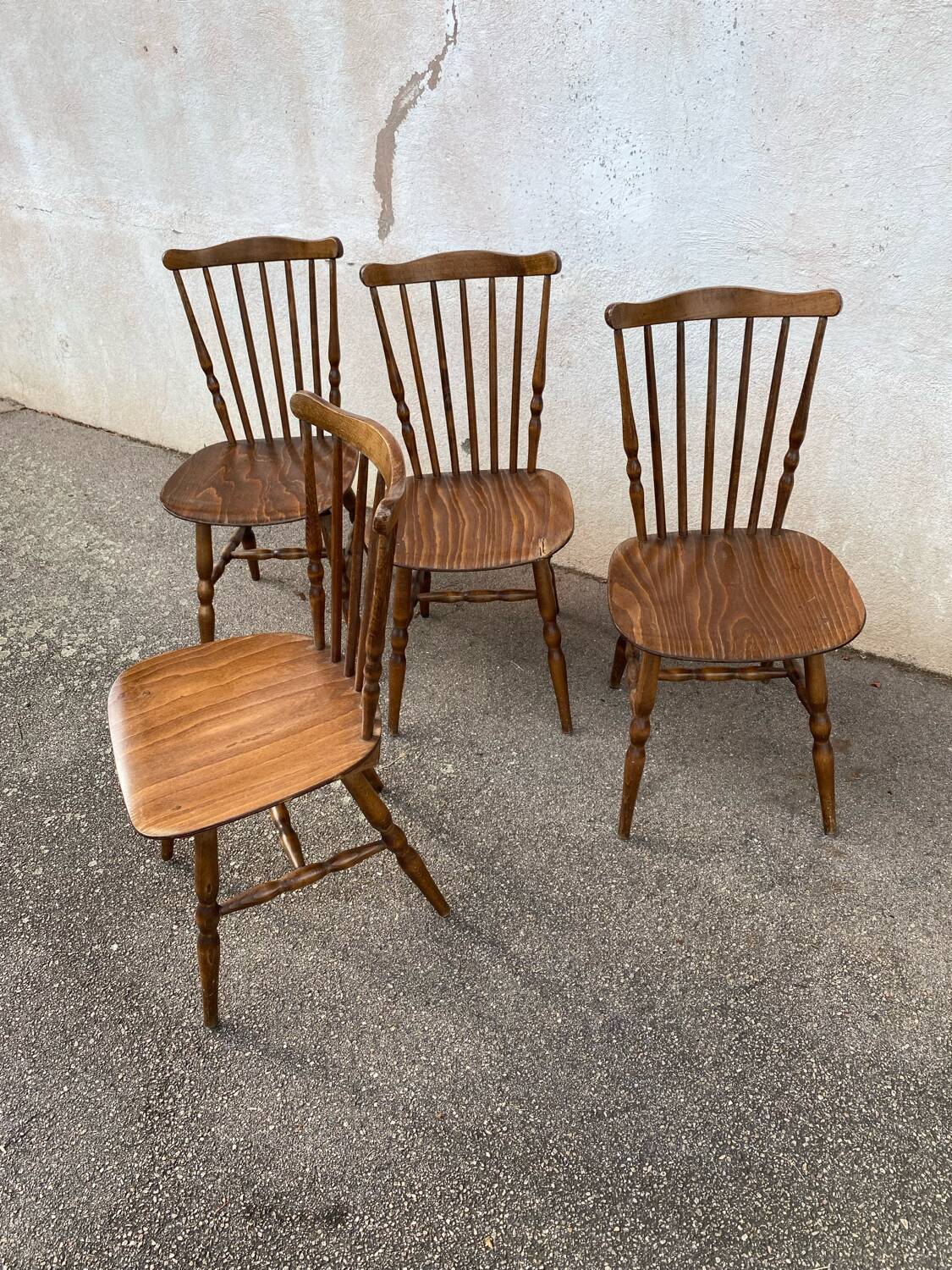 Set of 4 Baumann Menuet chairs