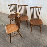 Set of 4 Baumann Menuet chairs