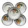 Set of 5 "Odile" plates Digoin Sarreguemines