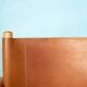 Danish safari chair in beech wood and leather from the 1970s.