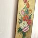 Peinture bouquet de fleurs 25X60cm