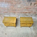 Lot 2 vintage bedside tables 1960s