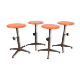 Set de 4 tabourets industriels Strafor