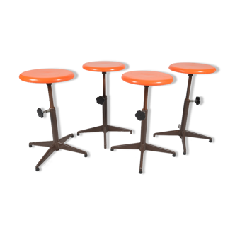 Set de 4 tabourets industriels Strafor