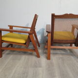 Colonial-style armchairs