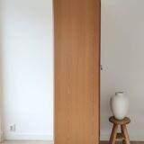 Renovated vintage wardrobe in light wood