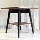 Modernist side table in wood, mid-20th century.