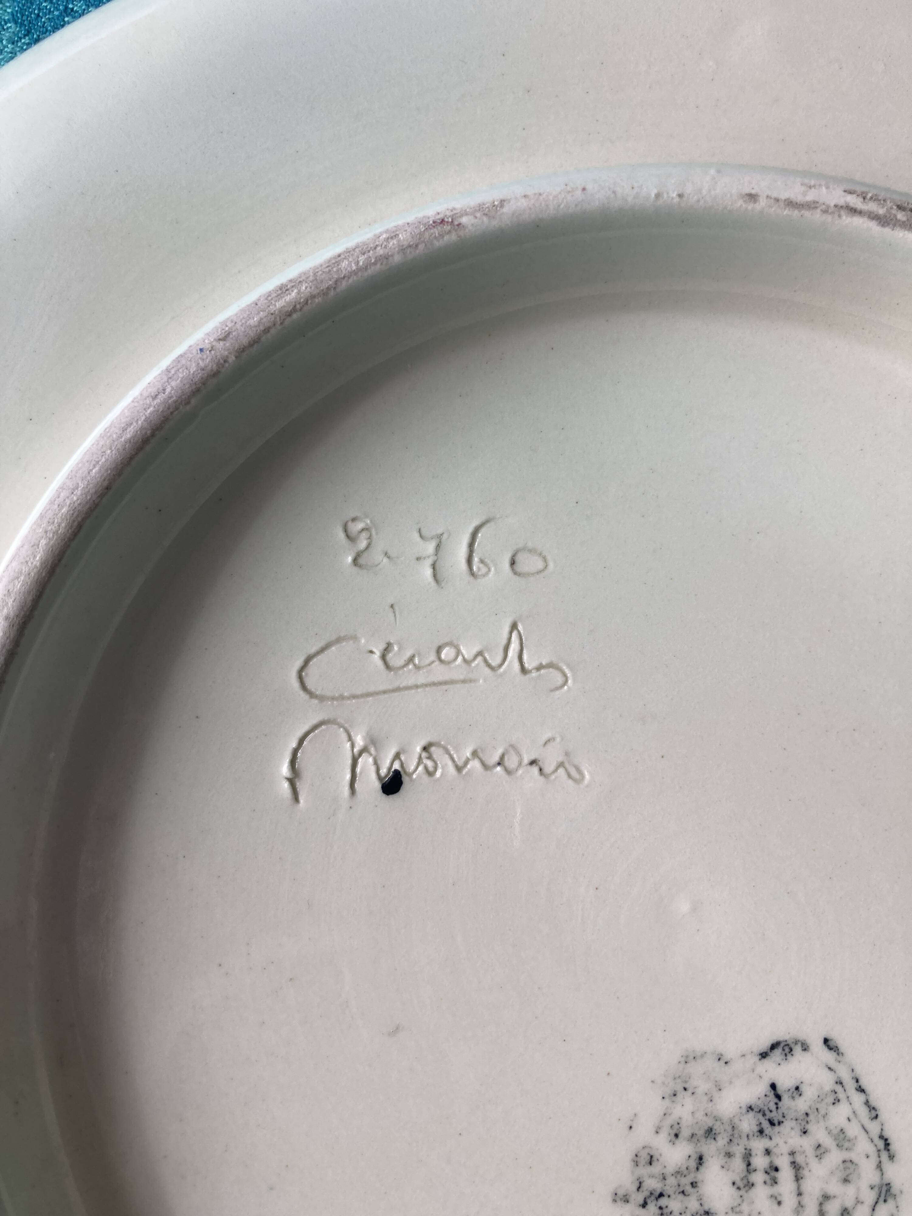 Vintage decorative plate "Cerart Monaco"