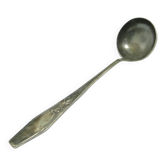 Borówka ladle, Art Nouveau / Art Deco, silver-plated brass, Norblin, Poland, 1920s.