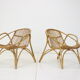 Pair of Alan Fuchs Rattan Lounge Ch, 60s