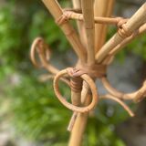 Rattan parrot coat rack 70'