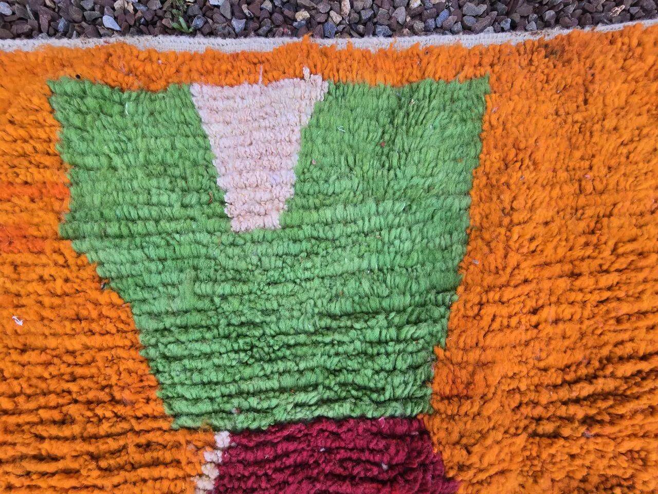 Moroccan handmade wool rug 3 x 2 m