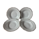 Set of 4 Czechoslovakian soup plates