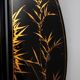 Chinese export black lacquer and mother-of-pearl folding screen, mid-20th century