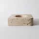 Vintage alabaster ashtray from the 1960s, beige stone, mid-century design, San Gimignano, Italy.