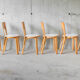 Set of 6 chairs model 66 by Alvar Aalto for Artek