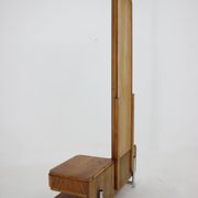 Oak mirror Czechoslovakia 1950s 167x95cm