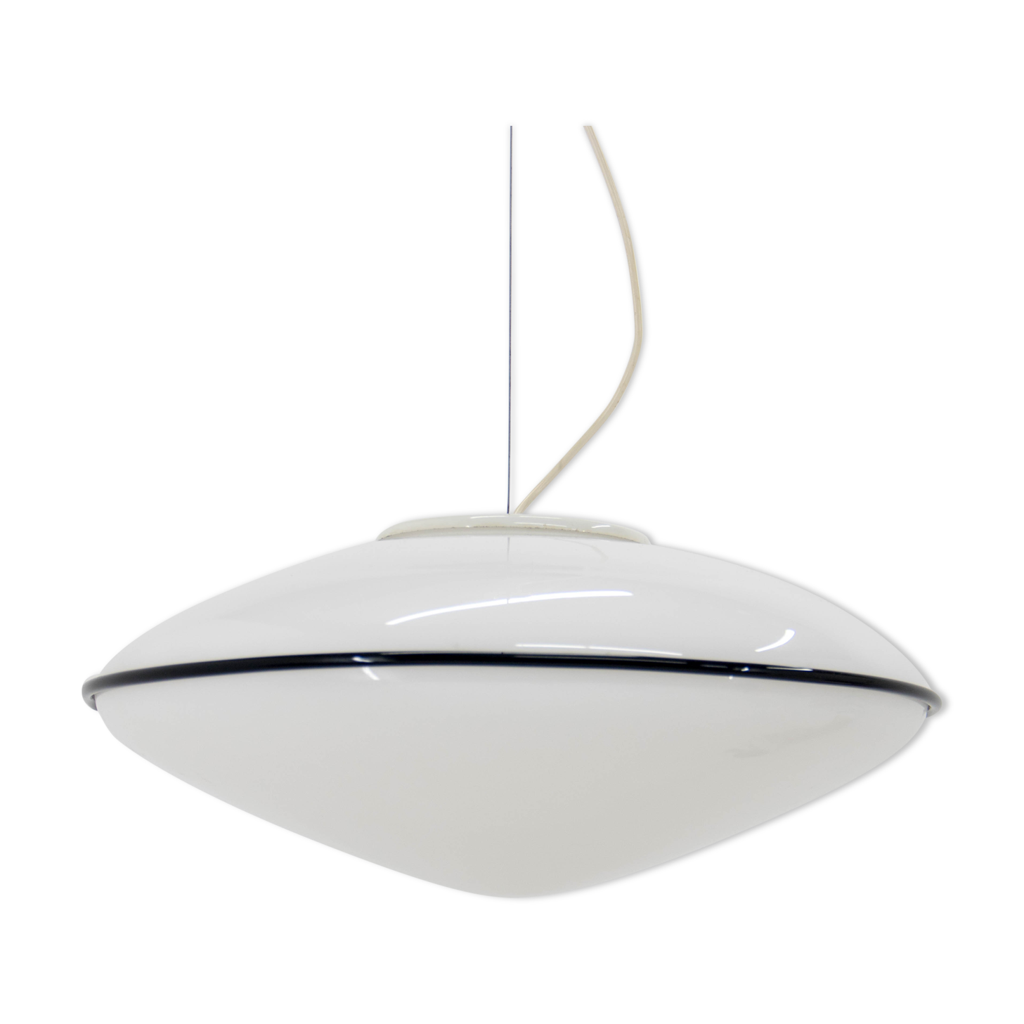 Large Murano All Glass Pendant, Italy, 1980s