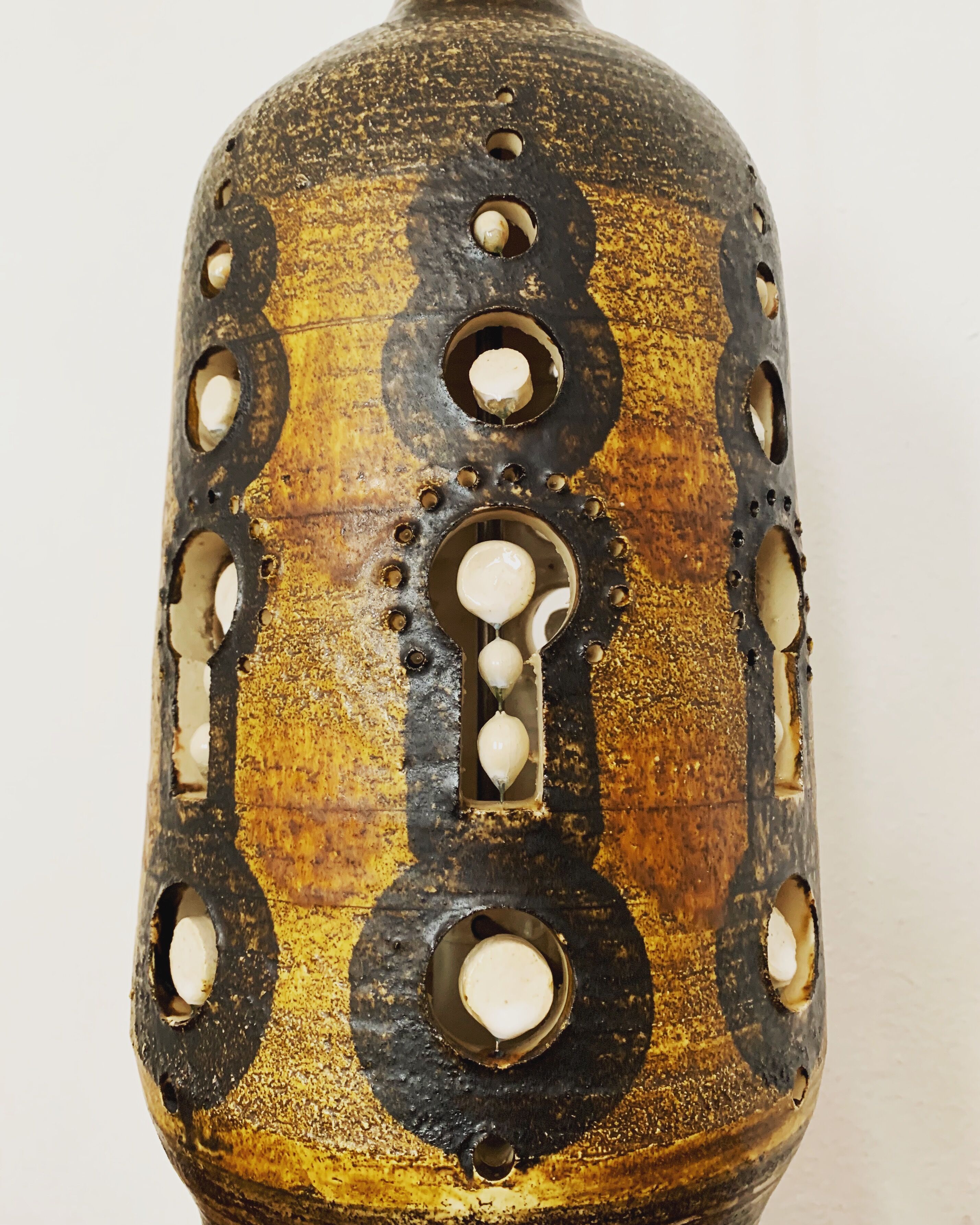 French ceramic floor lamp by Georges Pelletier
