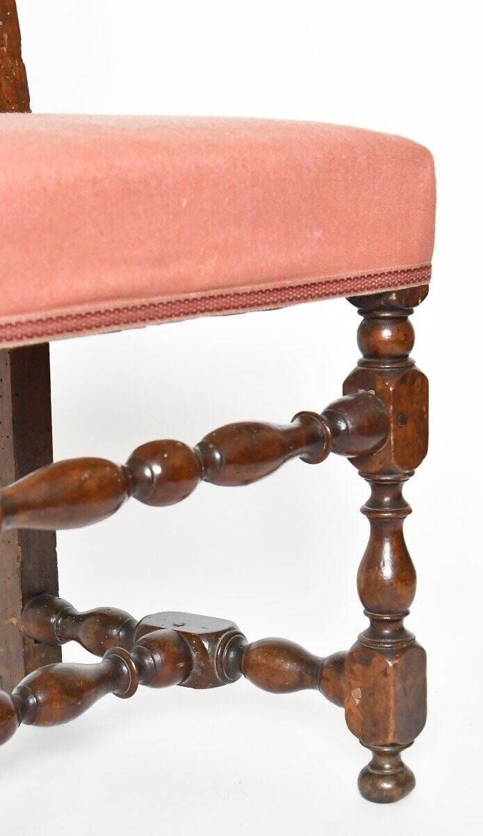 Chaise style Louis XIII
