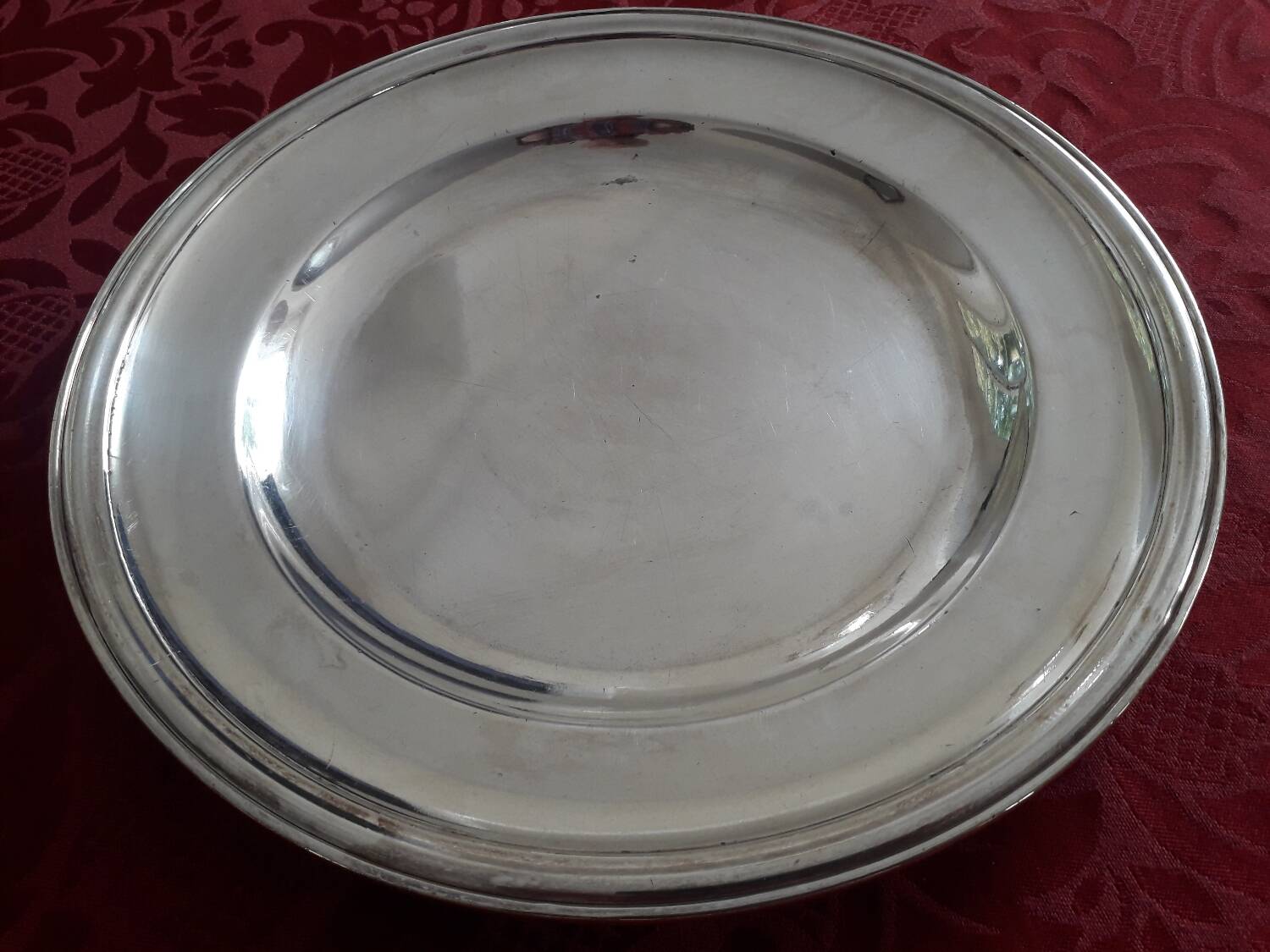 Silver serving platter by the silversmith Frenais