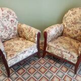 Paire de fauteuils art déco