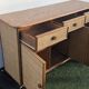 Vintage 1980s rattan sideboard by Roche Bobois