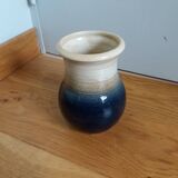 Handcrafted stoneware vase signed Eric Pepin