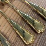 Set of 6 golden dessert forks