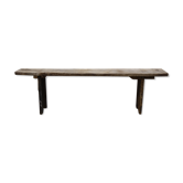 Rustic wooden bench