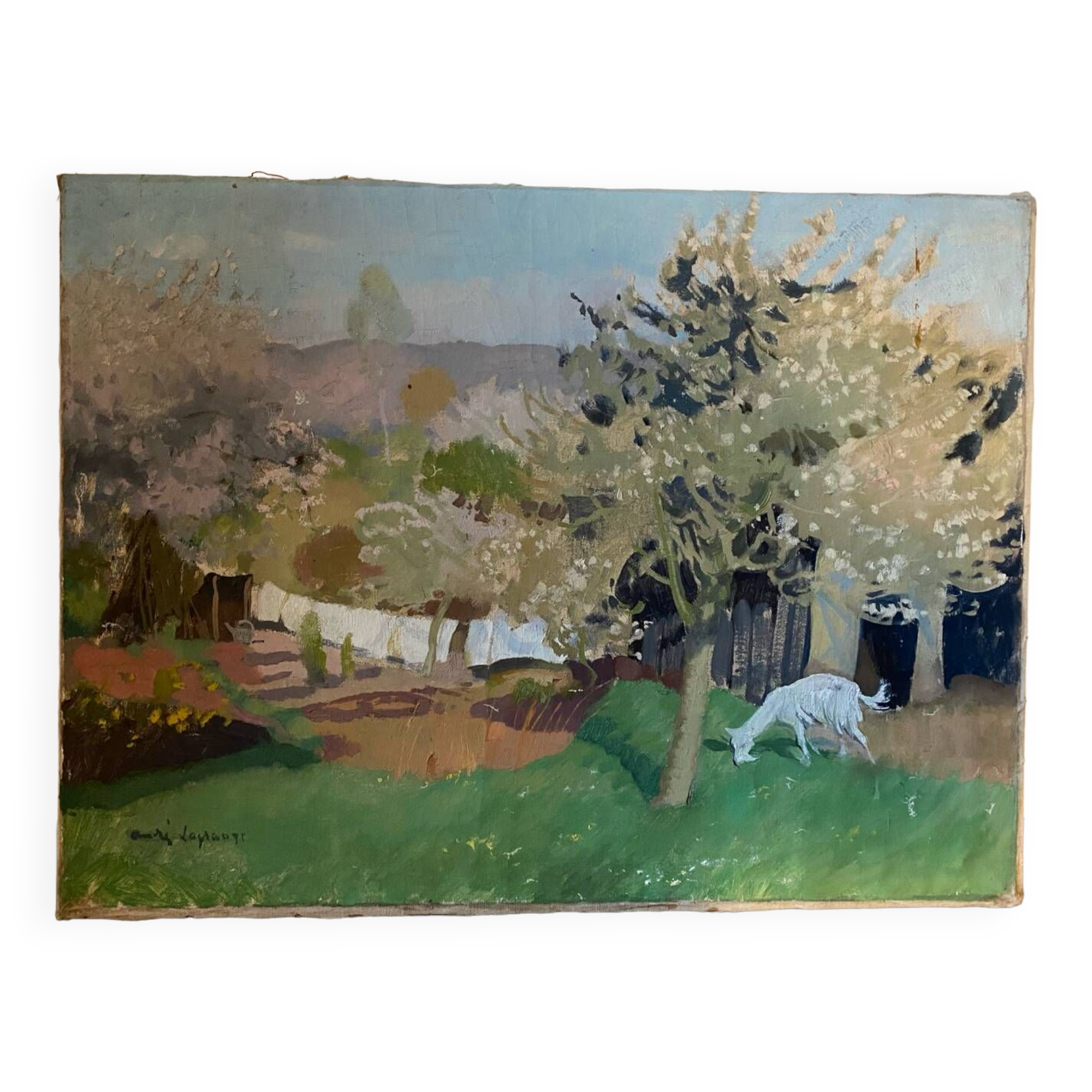 Paysage signé Lagrange