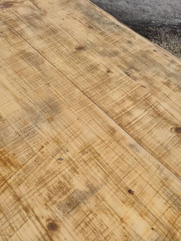 Table de ferme bistrot piètements tourner style Louis Philippe 1900s