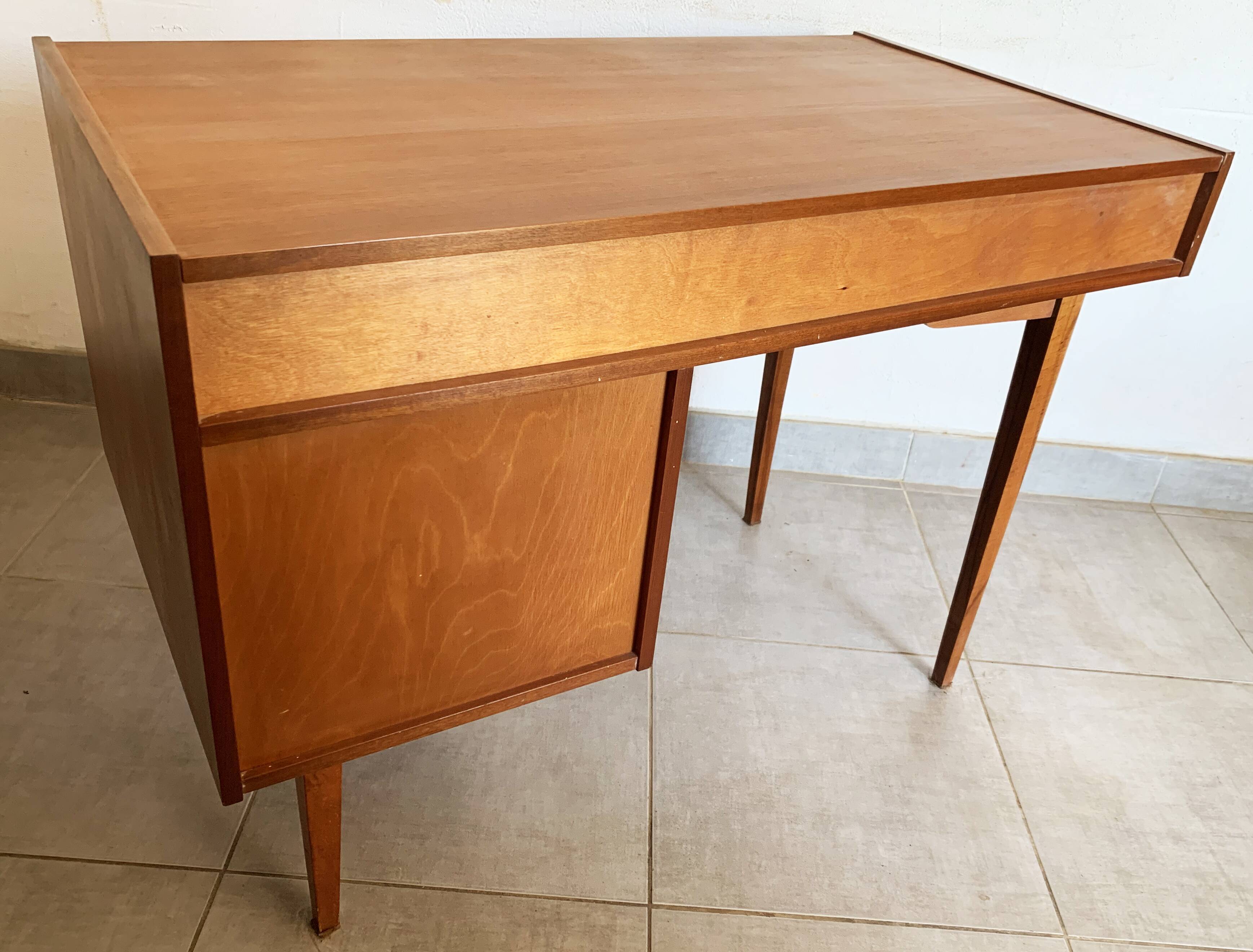 Vintage Scandinavian teak desk, year 60