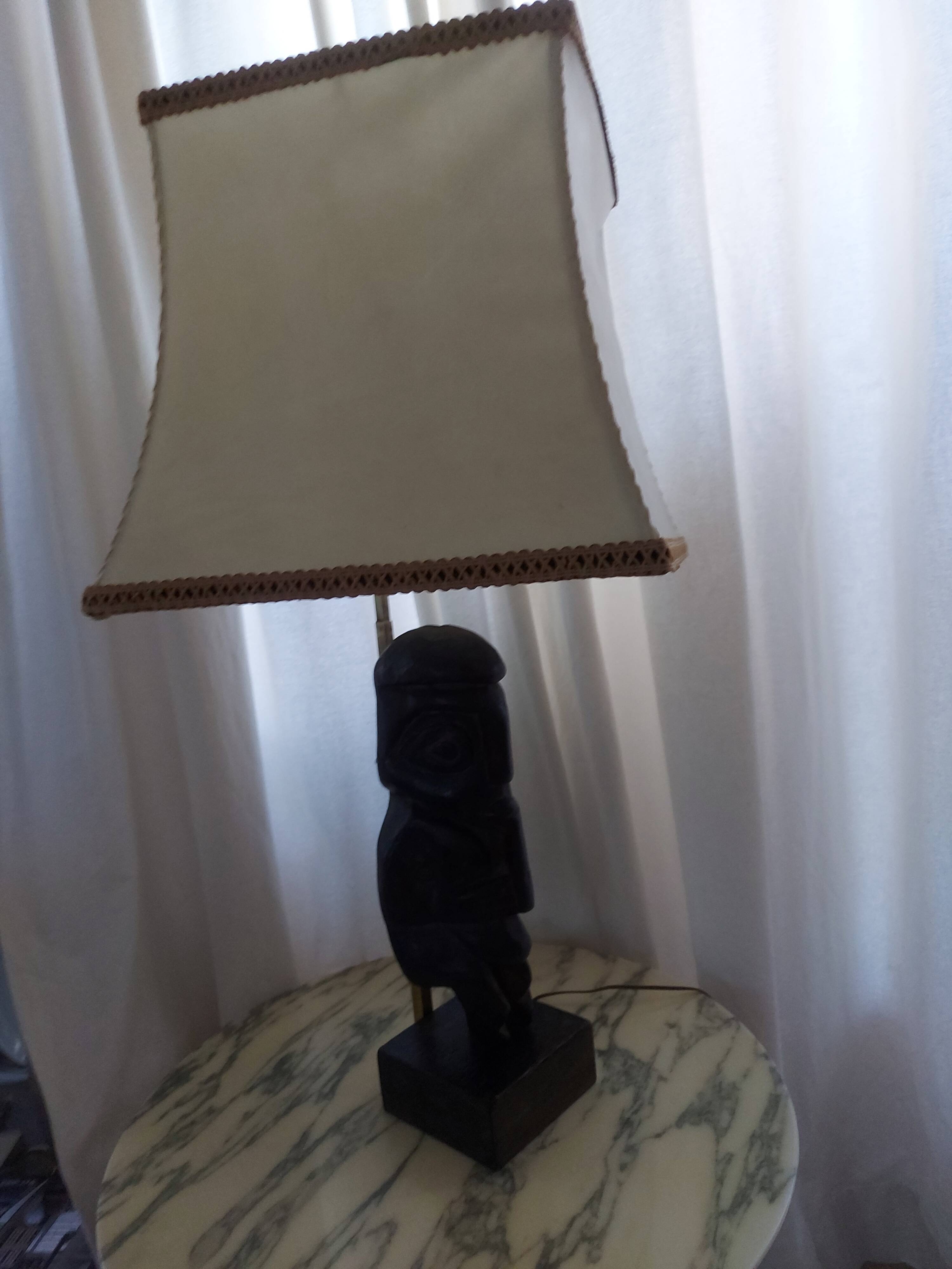Vintage ethnic lamp of the 50's years