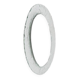 Murano Oval Glass Wall Mirror 1970s