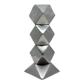 Vase sculptural en fonte d’aluminium, 1970