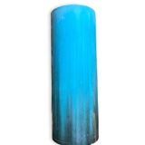 Umbrella holder in blue ceramic signed clément massier 1900-1920