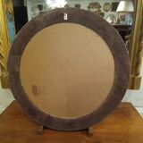 Silver round mirror 64cm