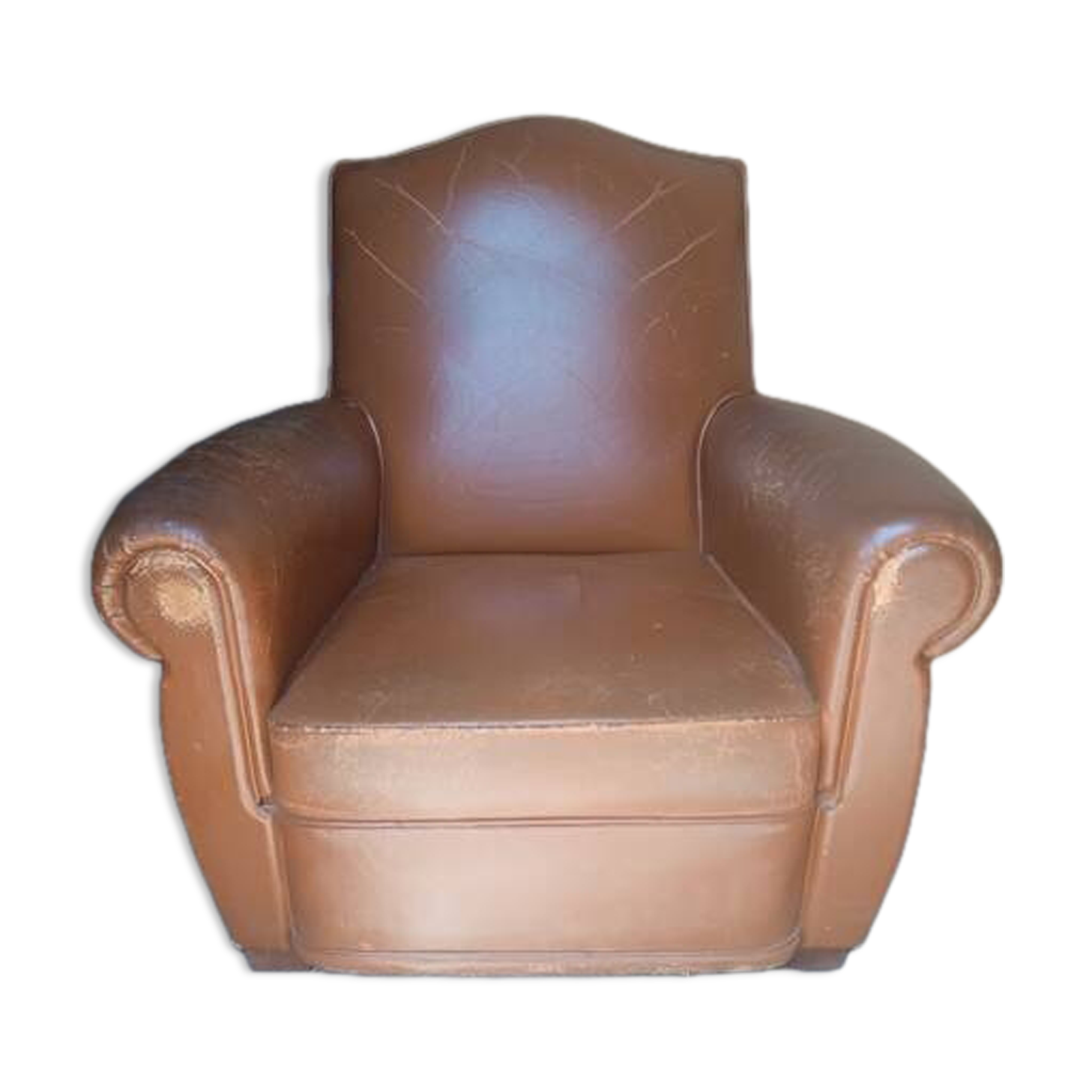 Vintage leather club chair
