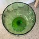 Vase en verre soufflé vert