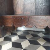 Rustic entrance furniture a carved door solid oak style with fitting