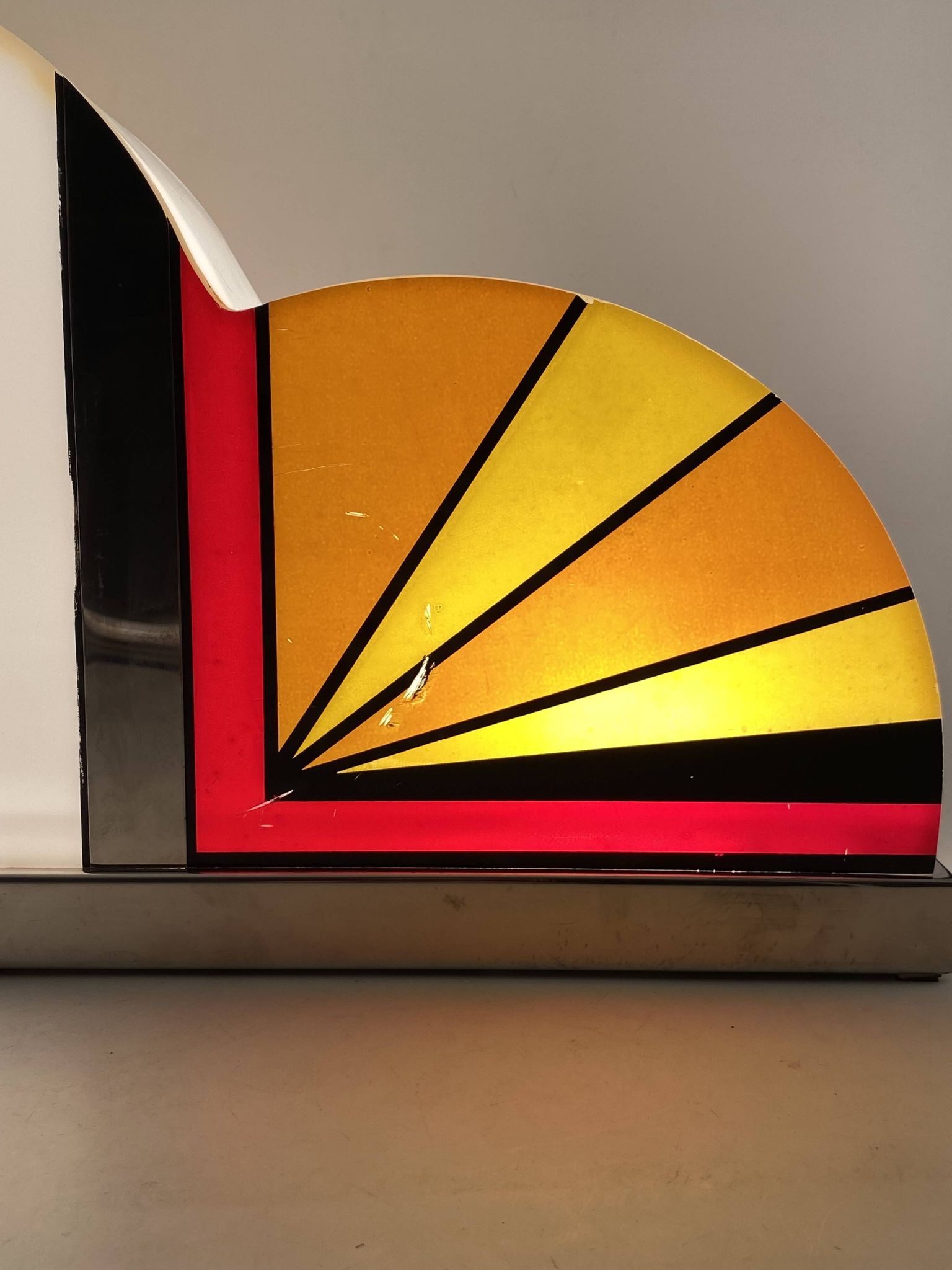 rare table lamp, Italy 1970s
