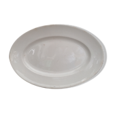 Plat oval en faïence