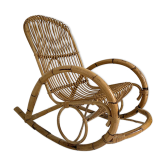 Rattan rocking-chair 60