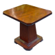 Art Deco dining table in rosewood from the 1950s with a central leg.