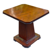Table à manger art déco en palissandre des années 50 pied central