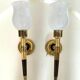 Paire appliques torchères design Arlus années 60