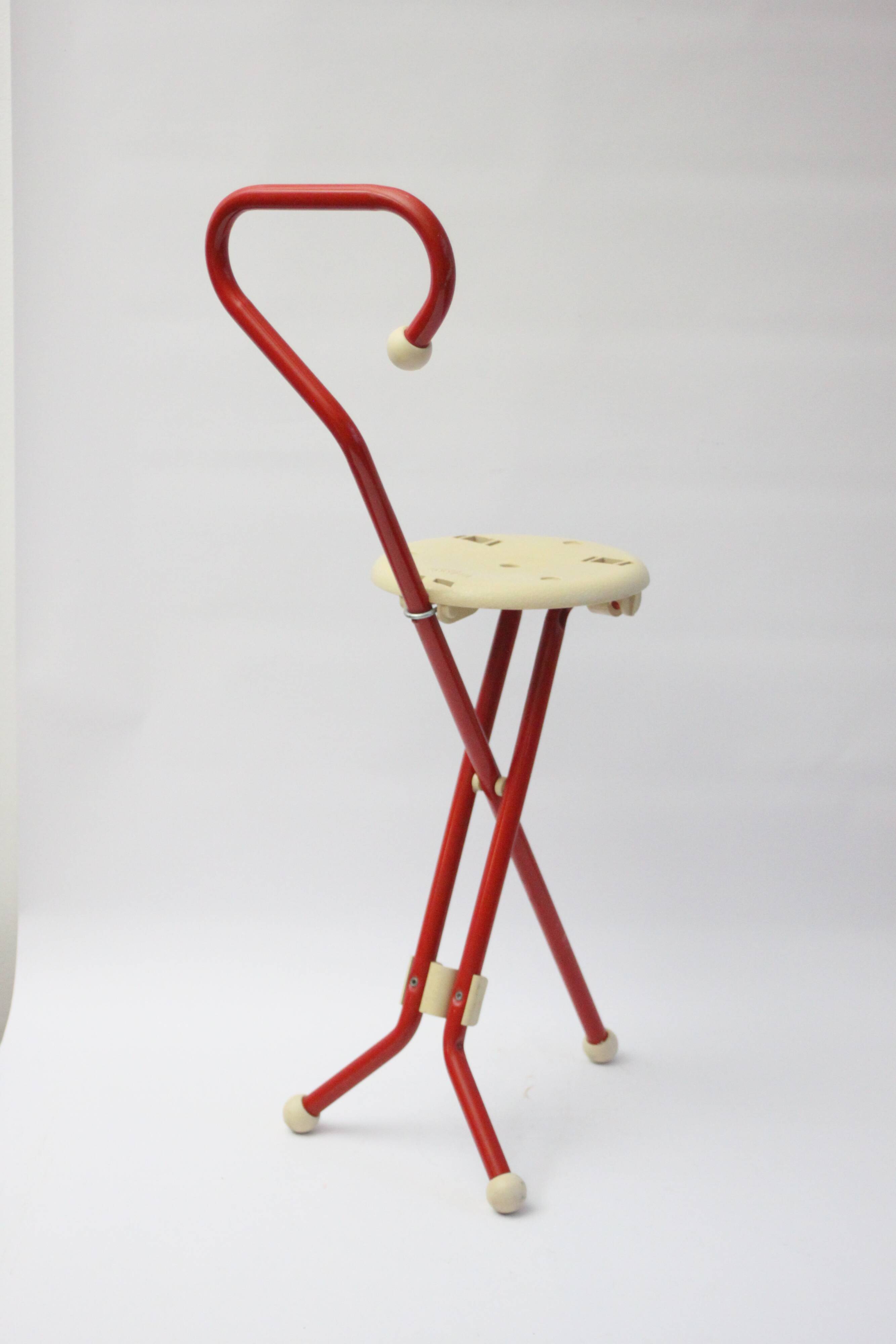 Folding stick stool Ulysse model C.S. by Ivan Loss for Sandrigarden 1981